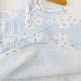  Bộ hai dây bé gái xô muslin XM03 Lá Homewear, đồ bộ mùa hè mát chấm bi 