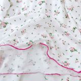  Đồ dài tay bé gái 95% sợi sồi Modal Ice Cool Lá Homewear A321, pijama cho bé hoa nhí cổ bèo xinh xắn 