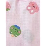  Pijama bé gái xô cotton Lá Homewear XCL18, đồ bộ dài tay cho bé cột nơ quần bo mặc ngủ mềm mát 
