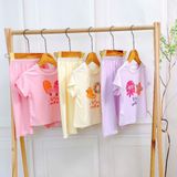  Bộ tay ngắn quần dài bé gái Lá Homewear ECO01, đồ ngủ cộc tay cho bé mềm mịn mát in hình summer 
