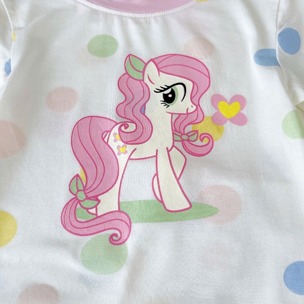  Bộ lửng bé gái 95% sợi sồi Modal Ice Cool Lá Homewear A303, đồ bộ quần lỡ bé gái họa tiết kỳ lân unicorn 