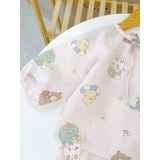  Pijama bé gái xô cotton Lá Homewear XCL18, đồ bộ dài tay cho bé cột nơ quần bo mặc ngủ mềm mát 