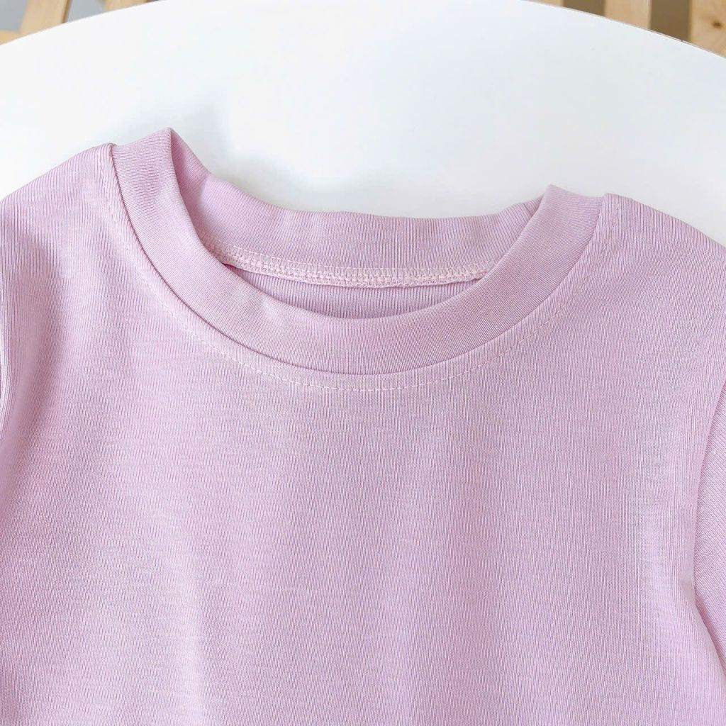  Bộ dài tay cho bé Lá Homewear A352,  đồ dài mặc ngủ bé trai bé gái phối lai vải Lyocell cotton mềm mướt 