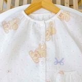  Bộ dài tay bé gái xô cotton Lá Homewear A342, pizama cho bé babydoll mát mềm dễ thương 