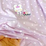  Đồ dài tay bé gái 95% sợi sồi Modal Ice Cool Lá Homewear A281, đồ ngủ cho bé mềm mướt mát lạnh viền ren chấm bi 