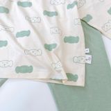  Bộ dài tay cho bé 95% sợi sồi Modal Ice Cool Áo Lá Homewear A248 mềm mát mùa hè, đồ ngủ dài tay bé trai bé gái 