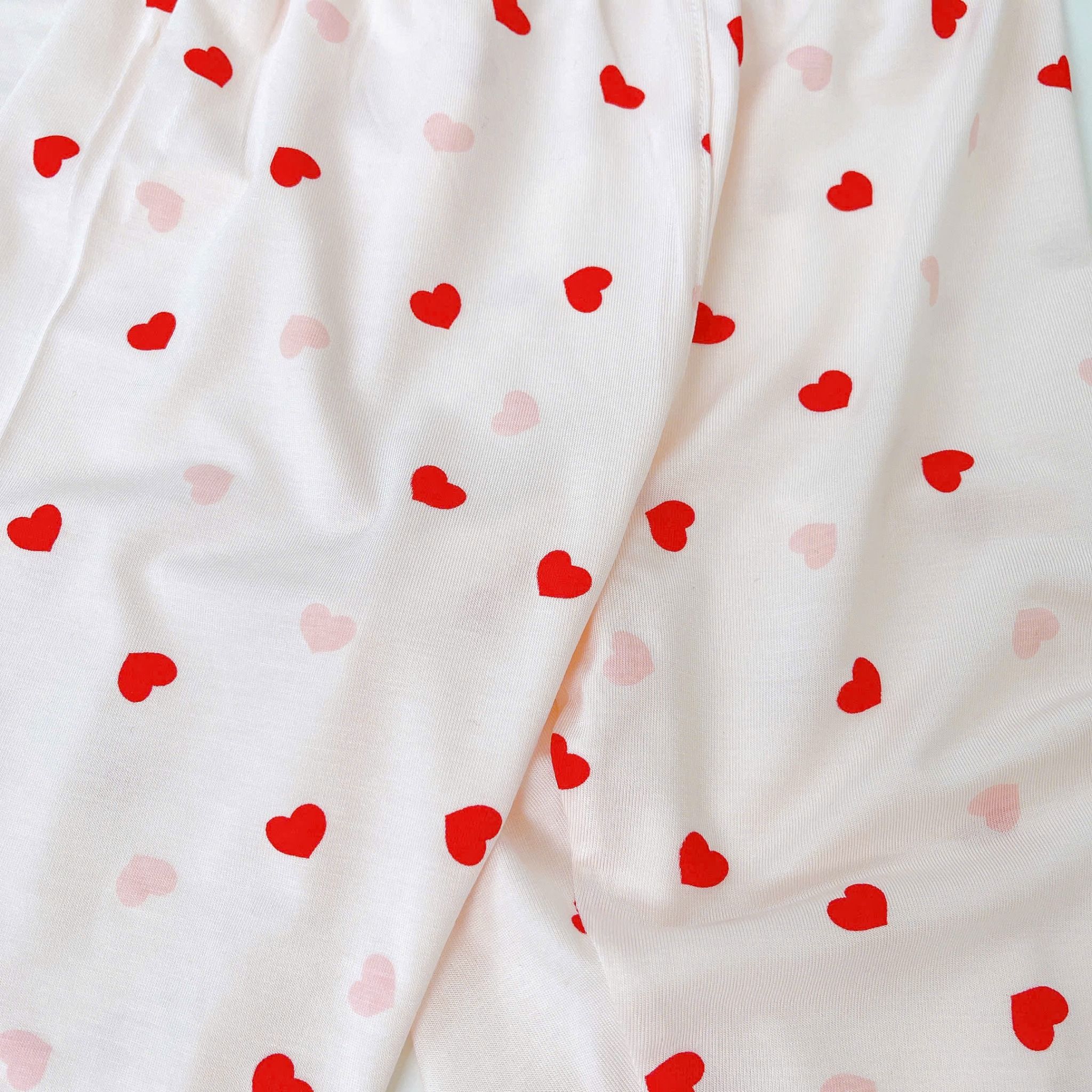  Bộ lửng bé gái 95% sợi sồi Modal Ice Cool Áo Lá Homewear A246 mềm mướt mát lạnh, đồ bộ bé gái mặc hè 