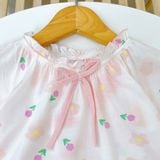  Bộ dài tay cho bé gái 95% sợi sồi Modal Ice Cool Áo Lá Homewear A238 mềm mướt mát lạnh babydoll họa tiết đáng yêu 