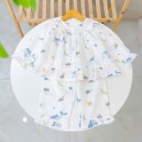  Pizama bé gái dài tay xô cotton Áo Lá Homewear A199, bộ đồ dài tay cho bé babydoll mặc ngủ bốn mùa 