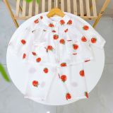 Pijama cho bé gái dài tay xô cotton Áo Lá Homewear A166, bộ dài tay bé gái babydoll mặc ngủ vải xô đũi mát bốn mùa 