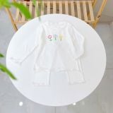  Bộ dài tay cho bé gái Lá Homewear A353, đồ mặc ngủ bé gái vải rayon mềm êm co giãn thấm hút hình hoa 