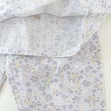  Pijama cho bé gái tay ngắn quần dài vải xô cotton Lá Homewear A378, đồ bộ xô bé gái babydoll họa tiết dễ thương 
