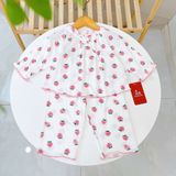  Bộ dài tay cho bé gái sợi sồi Modal Lá Homewear MOD7, đồ ngủ cho bé mềm mát dễ thương 