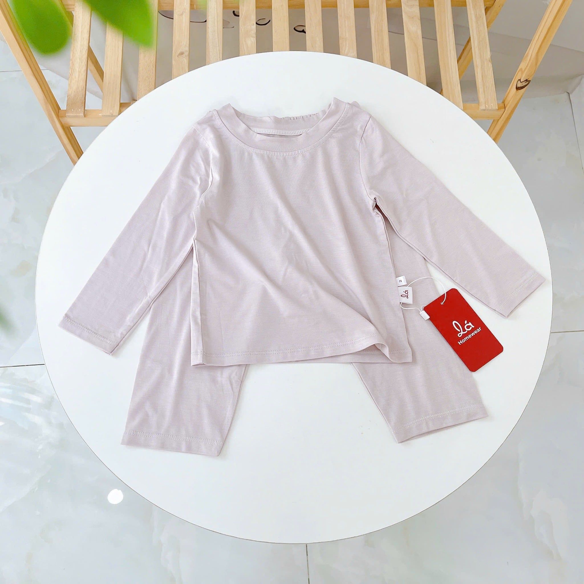  Bộ dài tay bé trai 95% sợi sồi Modal Ice Cool Áo Lá Homewear A245 mềm mướt mát lạnh, đồ dài mặc ngủ bé trai hình xe 