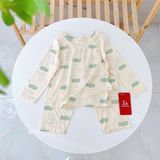  Bộ dài tay bé trai 95% sợi sồi Modal Ice Cool Áo Lá Homewear A245 mềm mướt mát lạnh, đồ dài mặc ngủ bé trai hình xe 