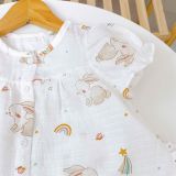  Bộ cộc tay bé gái xô cotton Lá Homewear A256 babydoll mặc hè mát, đồ bộ đùi cho bé dễ thương 