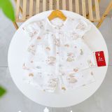  Bộ cộc tay bé gái xô cotton Lá Homewear A256 babydoll mặc hè mát, đồ bộ đùi cho bé dễ thương 