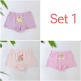  Quần chip đùi bé gái 95% Modal sợi Sồi Lá Homewear A392, combo 3 quần lót trẻ em gái cinnamorol 