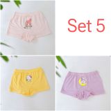  Quần chip đùi bé gái 95% Modal sợi Sồi Lá Homewear A392, combo 3 quần lót trẻ em gái cinnamorol 