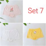  Quần chip đùi bé gái 95% Modal sợi Sồi Lá Homewear A392, combo 3 quần lót trẻ em gái cinnamorol 