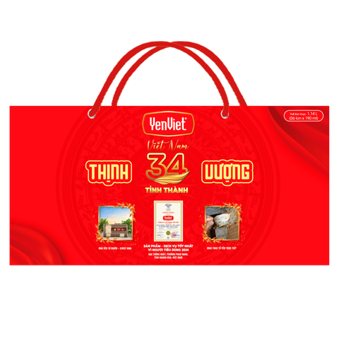 Nước Yến YenViet - Hộp Ngang (06 Lon x 190 ml)