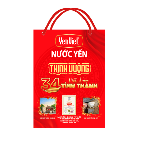 Nước Yến YenViet Vị Nguyên Bản [Hộp Đứng 06 lon x 190ml]