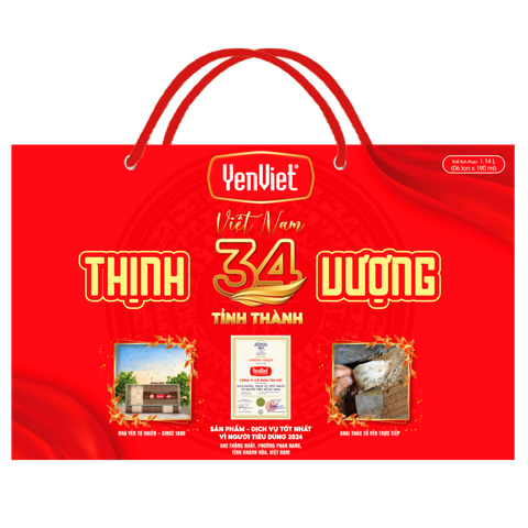 Nước Yến YenViet Vị Nguyên Bản [Hộp Quà Tặng 06 lon x 190ml]
