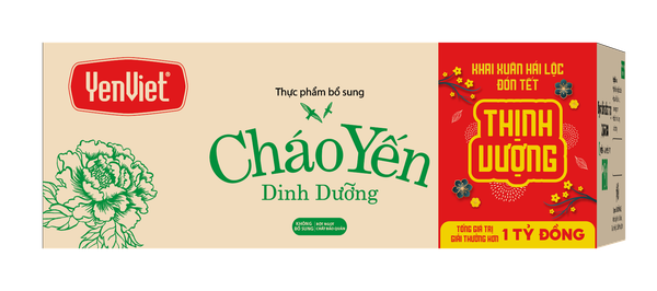 Cháo Yến Dinh Dưỡng Hải Sản Rong Biển (Thùng 30 Gói x 50gr)