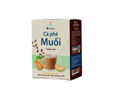 Cà Phê Muối Salt Coffee - Vị Dưa lưới (Hộp 09 Gói x 20 Gr)