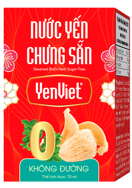 Nước Yến Chưng Sẵn Không Đường [Hộp Quà Tặng 06 Lọ x 70ml