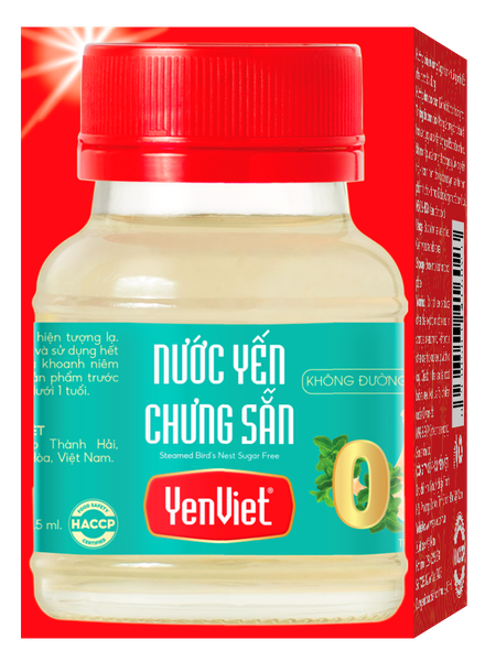 Nước Yến Chưng Sẵn Không Đường [Hộp Quà Tặng 06 Lọ x 70ml
