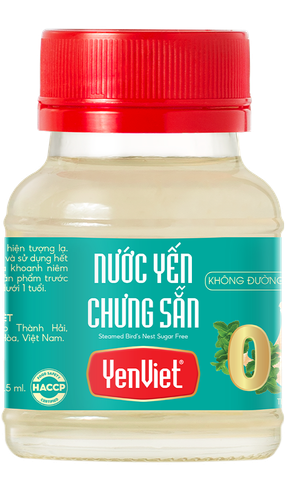 Nước Yến Chưng Sẵn Không Đường [Khay 06 lọ - 70ml]