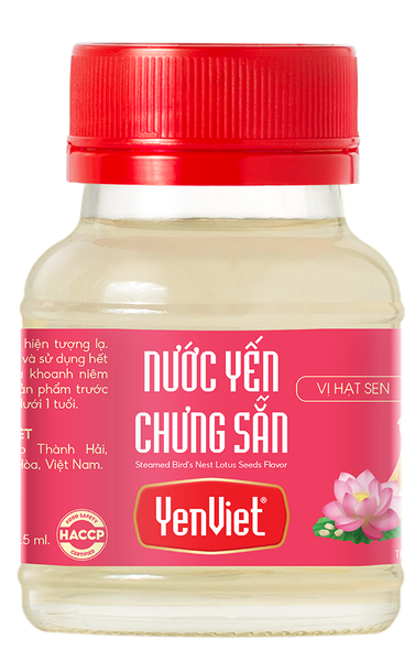 Nước Yến Chưng Sẵn Vị Hạt Sen [Khay 06 Lọ x 70ml]
