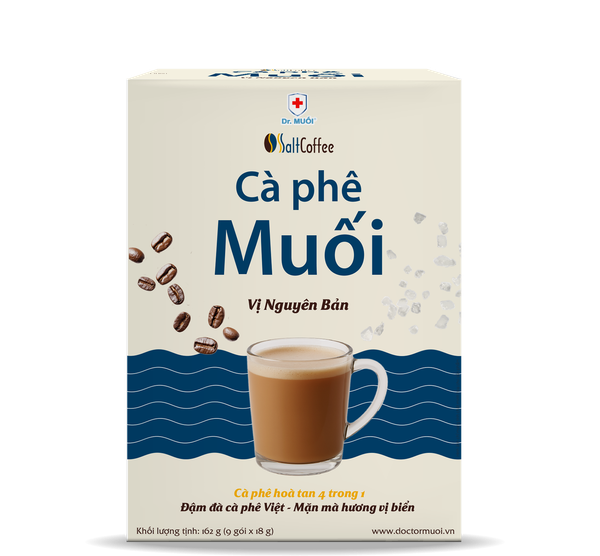 Cà Phê Muối Salt Coffee - Vị Nguyên Bản (Hộp 09 Gói x 18Gr)