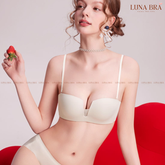 Áo lót cao cấp Sexy Deep V cúp ngang quả vuông đệm siêu mỏng 0,5cm  - Al035