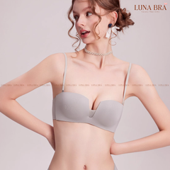 Áo lót cao cấp Sexy Deep V cúp ngang quả vuông đệm siêu mỏng 0,5cm  - Al035