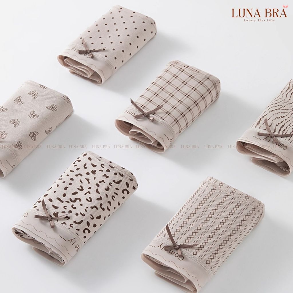 Set 5 Quần Lót hoạ tiết da báo Cotton Hàn co dãn 4 chiều cao cấp - QL011
