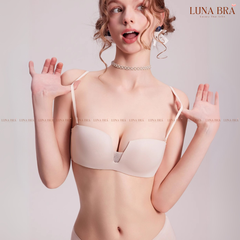 Áo lót cao cấp Sexy Deep V cúp ngang quả vuông đệm siêu mỏng 0,5cm  - Al035