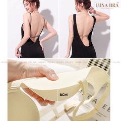 Áo lót cao cấp hở lưng chống tụt đệm 5cm Luna Bra -  Al031