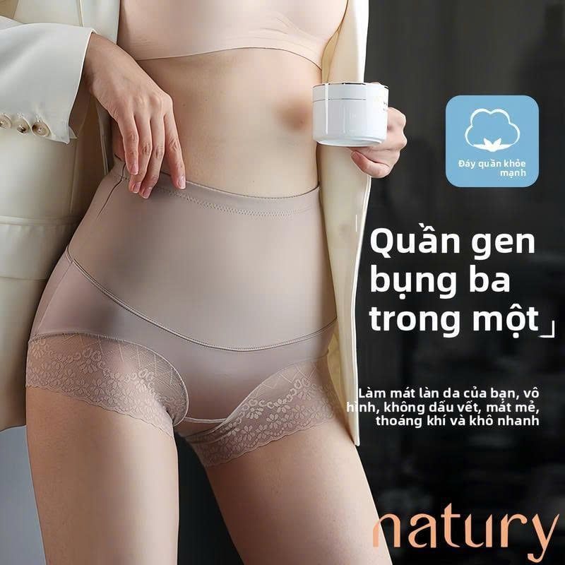 quần lót định hình ren cạp cao LUNA BRA -  QHD001