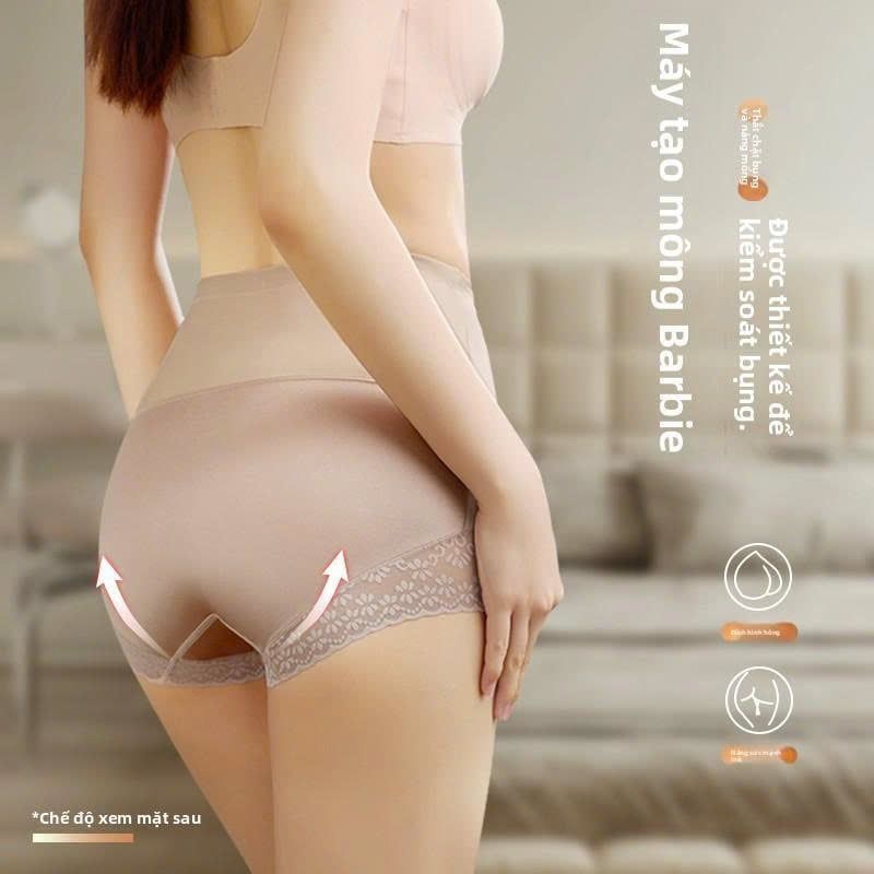quần lót định hình ren cạp cao LUNA BRA -  QHD001