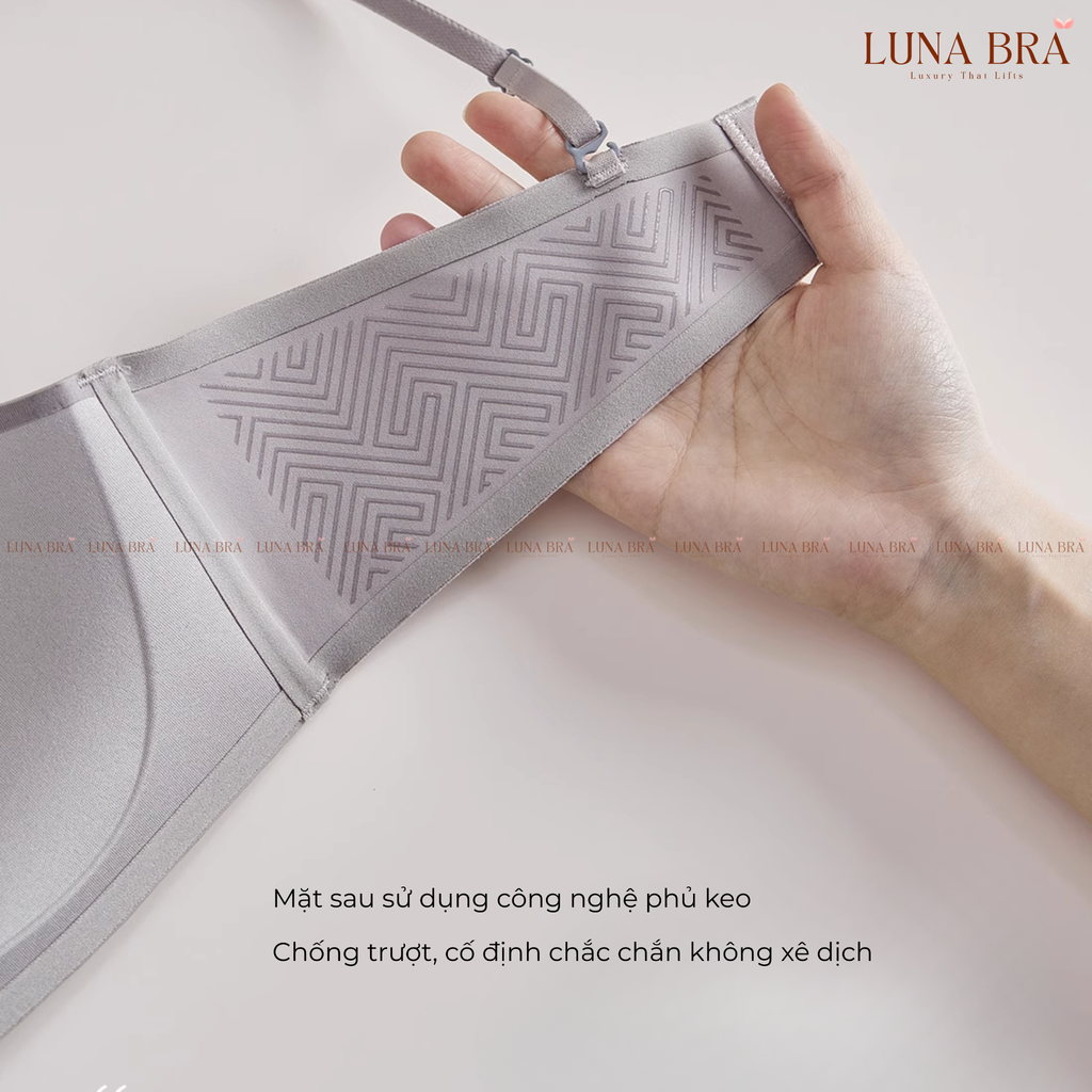 Áo lót cao cấp Sexy Deep V cúp ngang quả vuông đệm siêu mỏng 0,5cm  - Al035