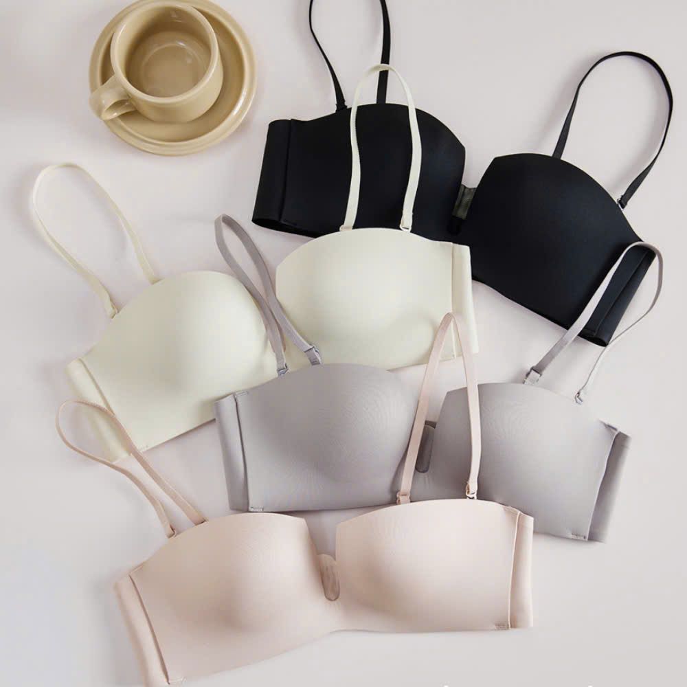 Áo lót cao cấp Sexy Deep V cúp ngang quả vuông đệm siêu mỏng 0,5cm  - Al035