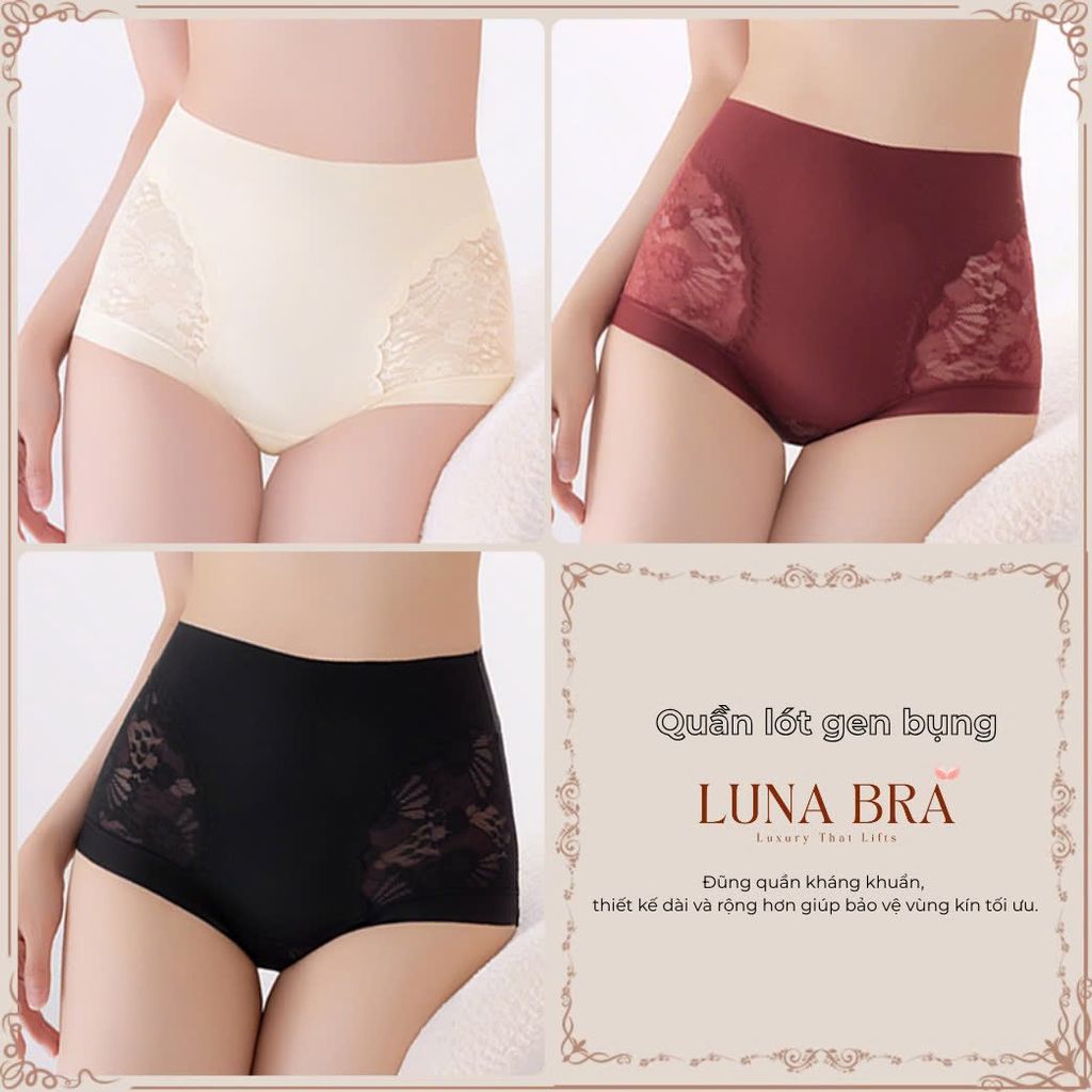 Set 5 Quần Lót Ren cạp cao gel Sexy -  QL012