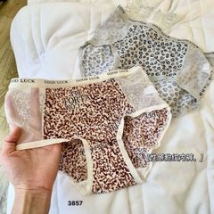 Set 5 quần chip cao cấp Luna Bra hoạ tiết da báo Good Luck mỏng nhẹ thoáng khí - QL015