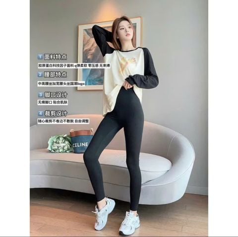 Quần Legging Su Đúc  Super Model 6.0 Cạp Cao Gel Bụng. Hỗ trợ nâng V3 , Co giãn 4 chiều