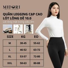 Quần legging Đúc su lót lông siêu ấm 3D - Bản Nâng V3 - LG020