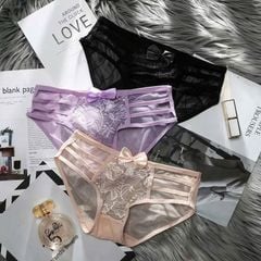 Combo 5 quần ren lụa mix lưới cao cấp Luna Bra mềm mát co dãn - Ql020