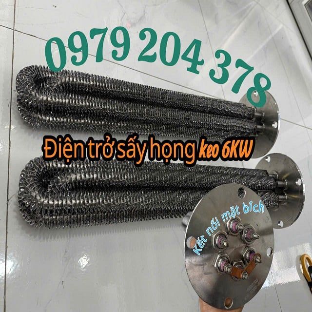 Họng keo, phễu sấy hạt nhựa và điện trở, mai so sấy 6KW