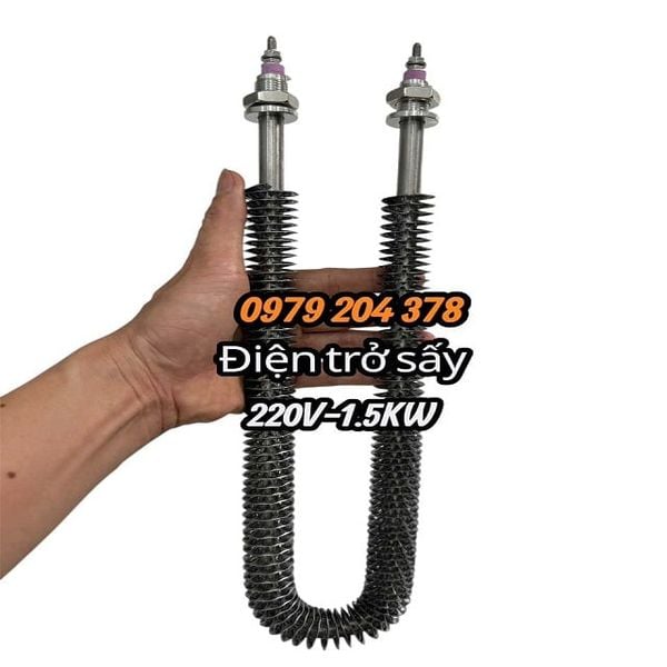  1.5KW Điện trở sấy chữ U có cánh tản nhiệt 